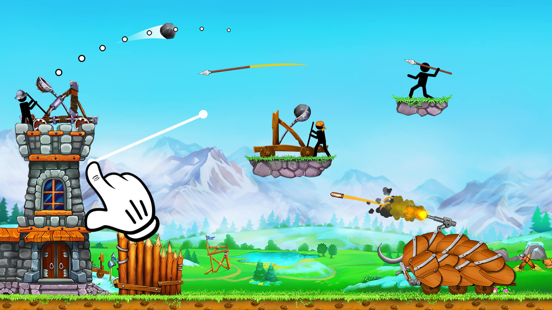 The Catapult 2 Mod Apk Unlimited Money and Gems